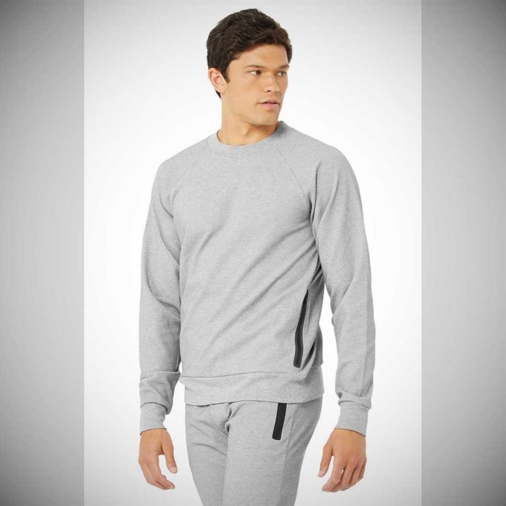 Alo Yoga Impel Sweatshirt Oberbekleidung Herren Grau | OVPILY108