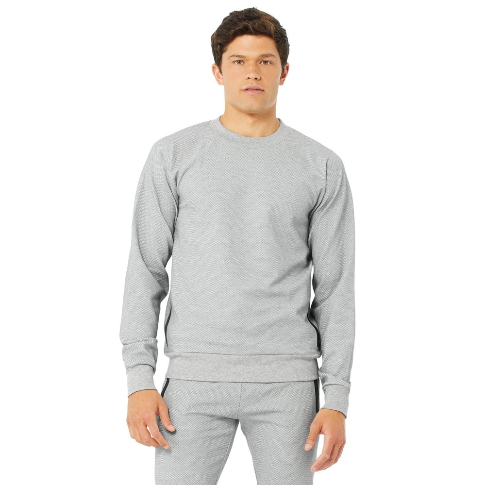 Alo Yoga Impel Sweatshirt Oberbekleidung Herren Grau | OVPILY108