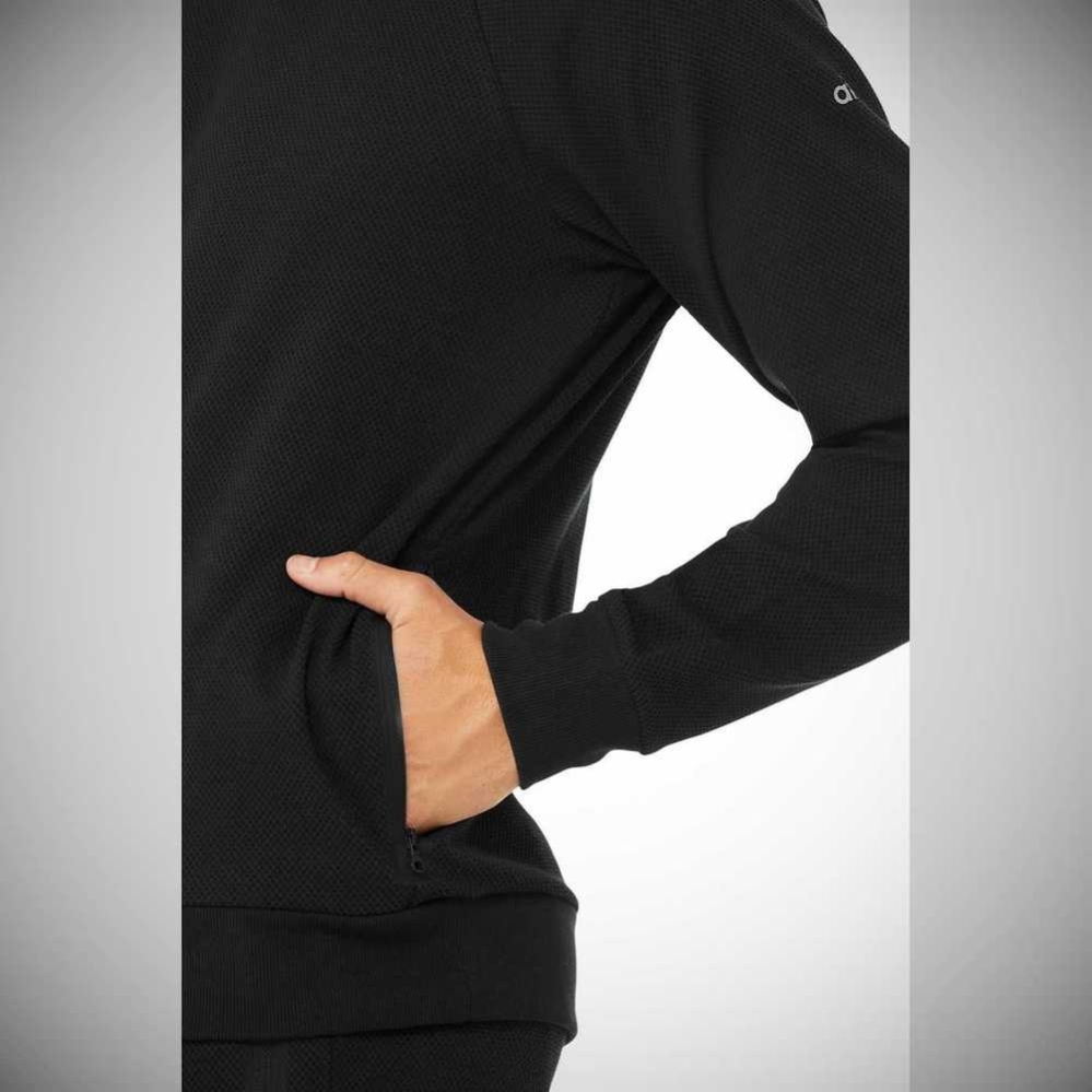 Alo Yoga Impel Sweatshirt Oberbekleidung Herren Schwarz | YREQIU327