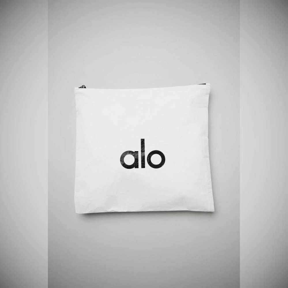 Alo Yoga Keep It Dry Fitness Zip Pouch Tasche Damen Weiß | TFWNSO832