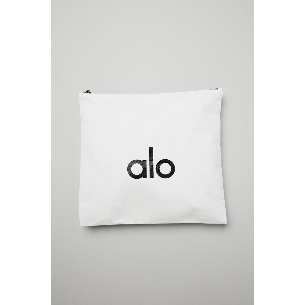 Alo Yoga Keep It Dry Fitness Zip Pouch Tasche Damen Weiß | TFWNSO832