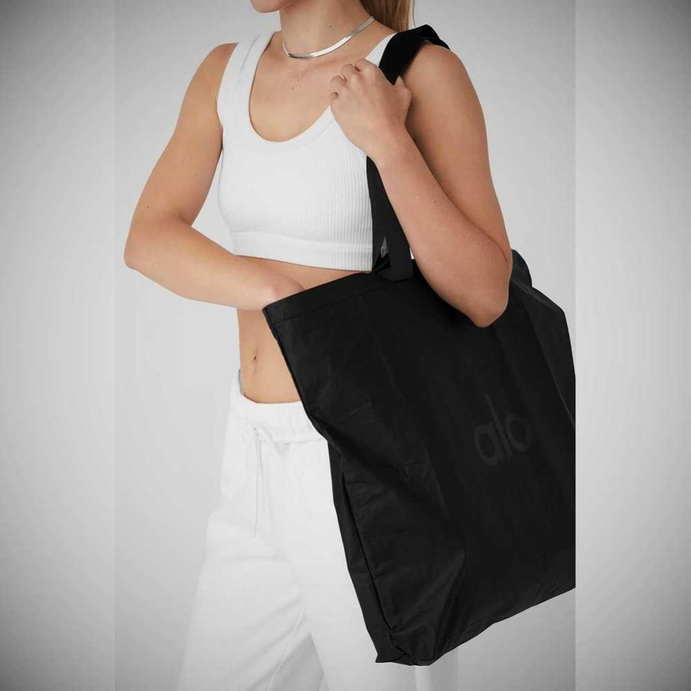 Alo Yoga Keep It Dry Packable Tote Tasche Damen Schwarz | PQJKBF459