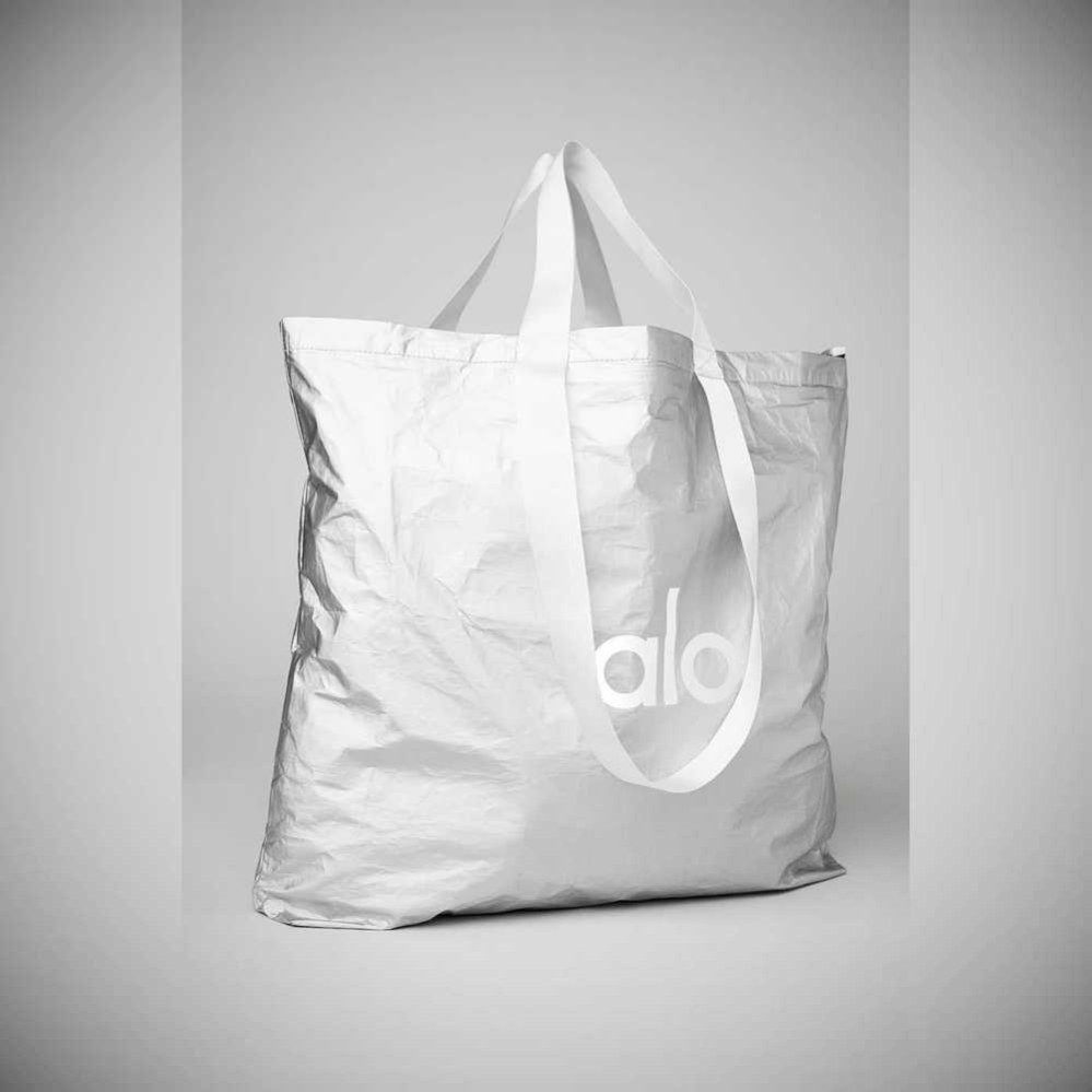 Alo Yoga Keep It Dry Packable Tote Tasche Damen Silber | UCVREW420