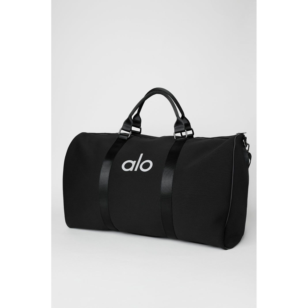 Alo Yoga Large Traverse Duffle Tasche Damen Schwarz Silber | JRWHPO375