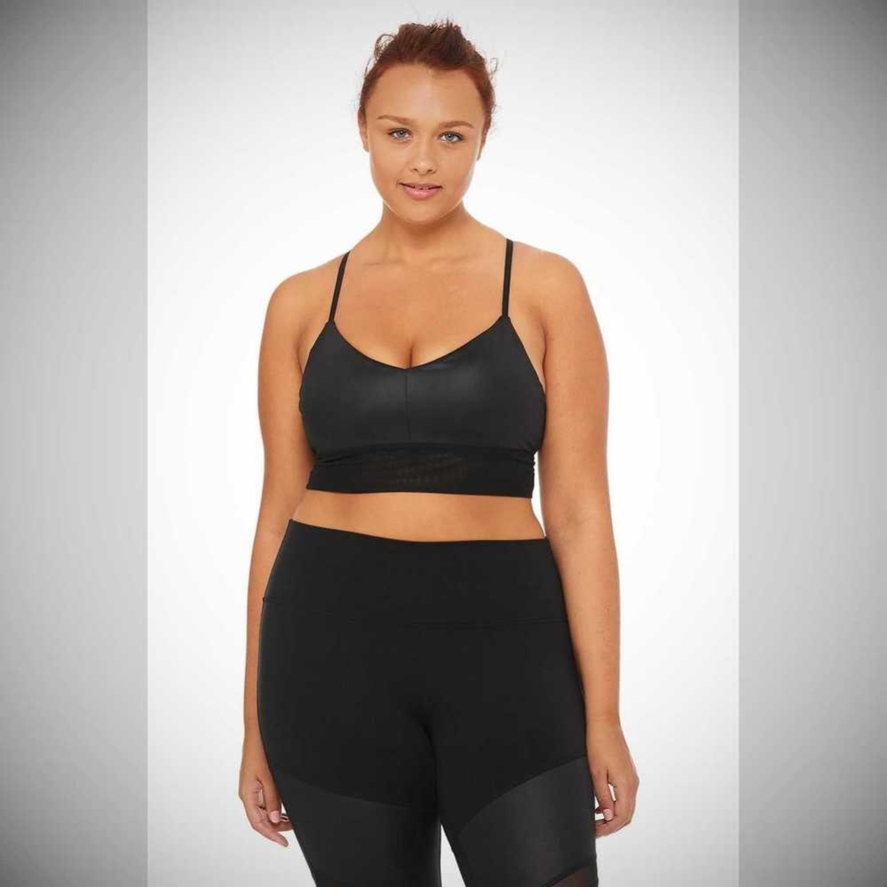 Alo Yoga Lavish BHs Damen Schwarz Schwarz | CPSWGZ046