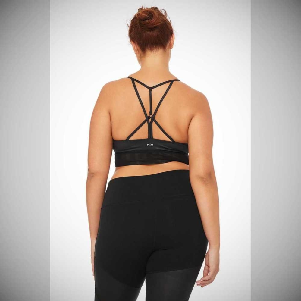 Alo Yoga Lavish BHs Damen Schwarz Schwarz | CPSWGZ046