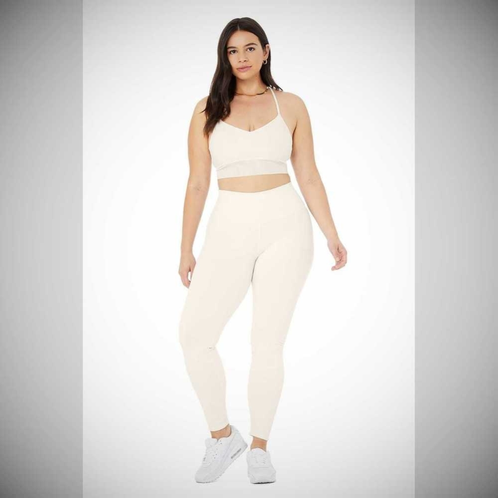 Alo Yoga Lavish BHs Damen Weiß | UQVNET654