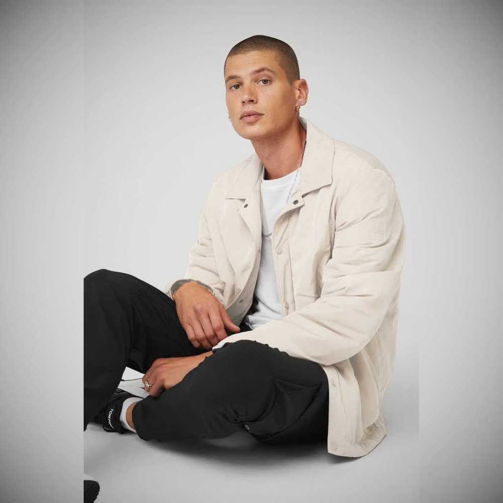 Alo Yoga Legend Jacke Herren Beige | ORCDVJ692