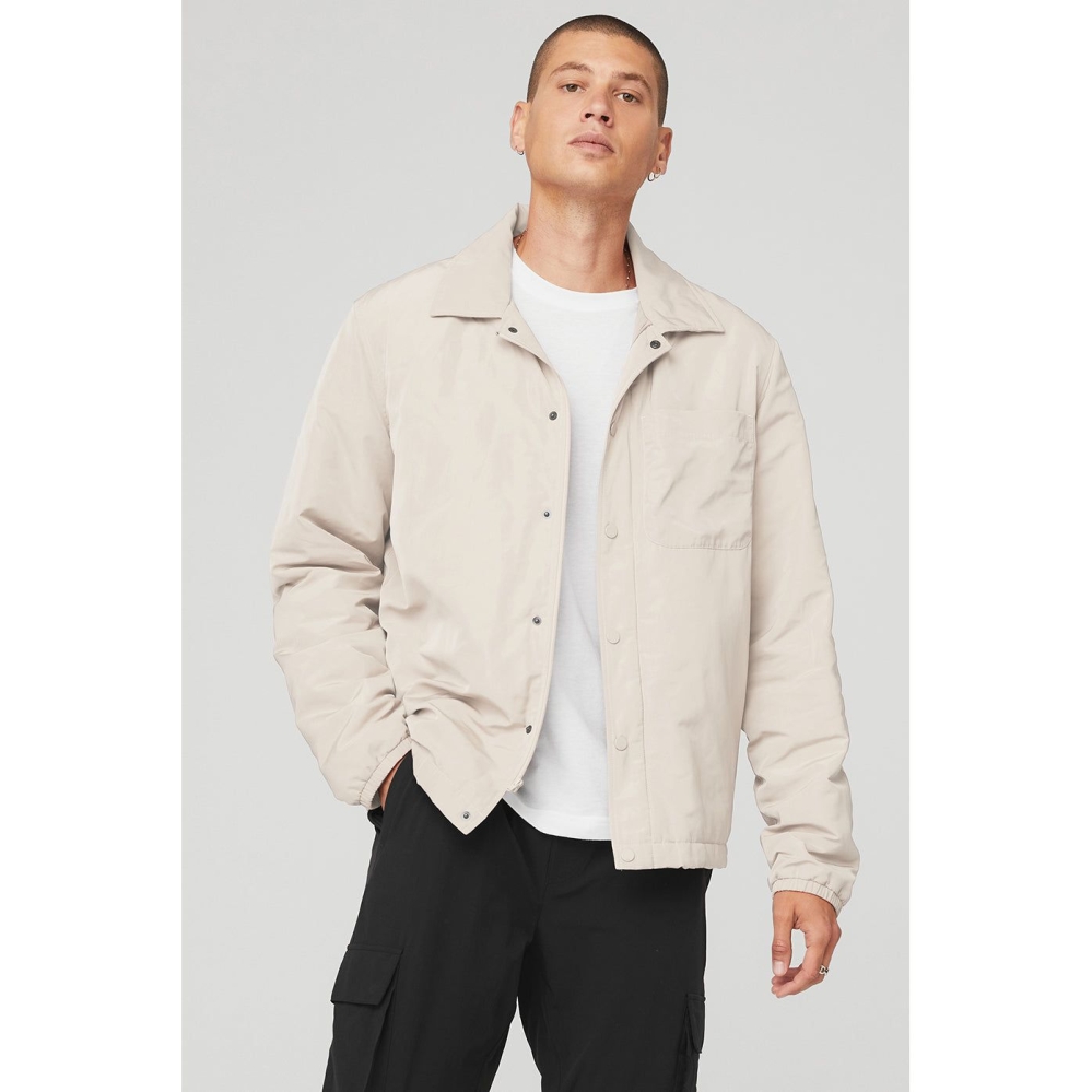 Alo Yoga Legend Jacke Herren Beige | ORCDVJ692