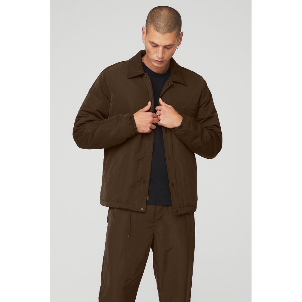 Alo Yoga Legend Jacke Herren Kaffee | HLYGNT246