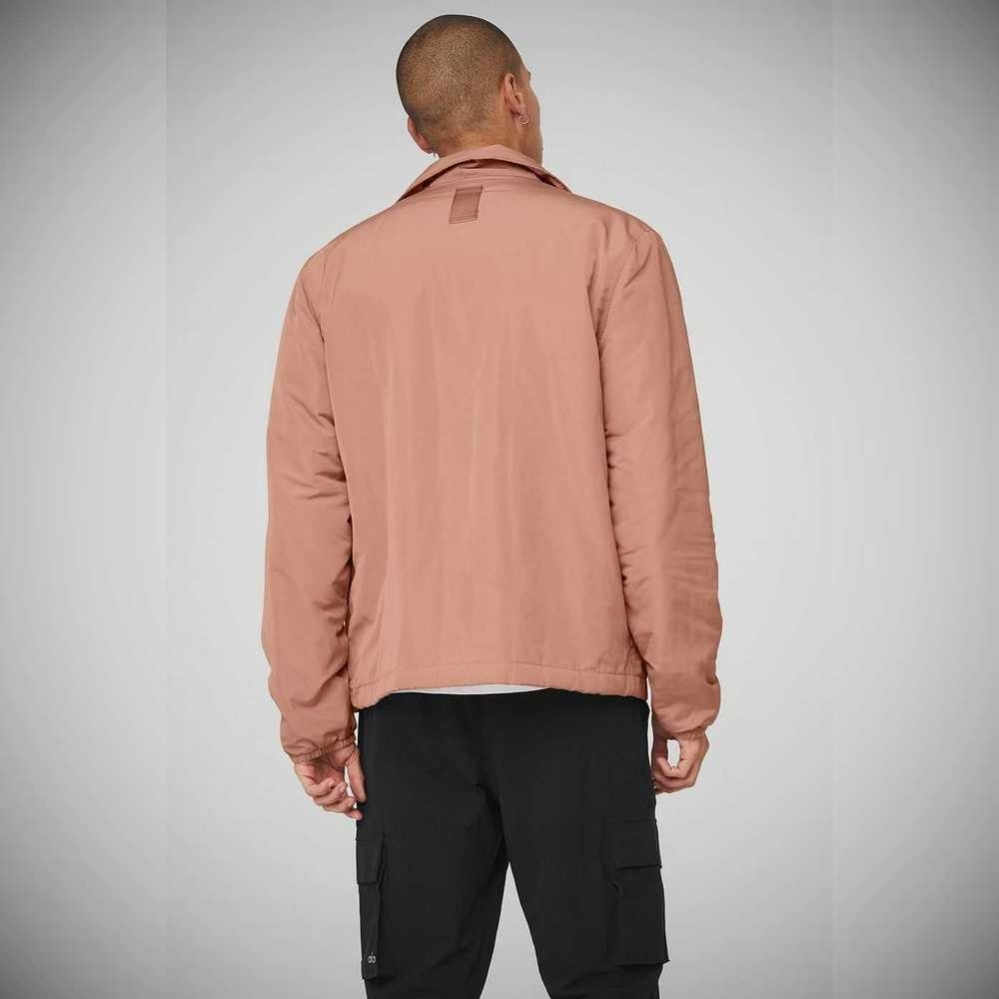 Alo Yoga Legend Jacke Herren Rosa Grau | IZMTFH723