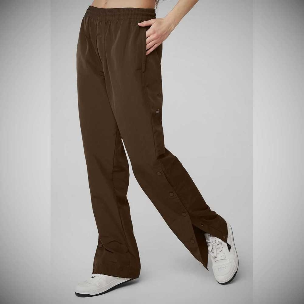 Alo Yoga Legend Snap Hose Damen Kaffee | ZEUHPR168