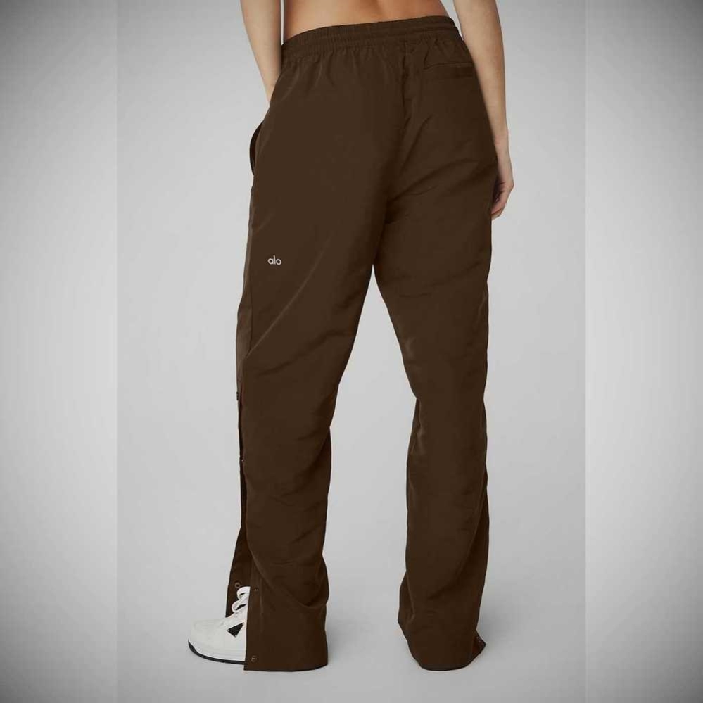 Alo Yoga Legend Snap Hose Damen Kaffee | ZEUHPR168