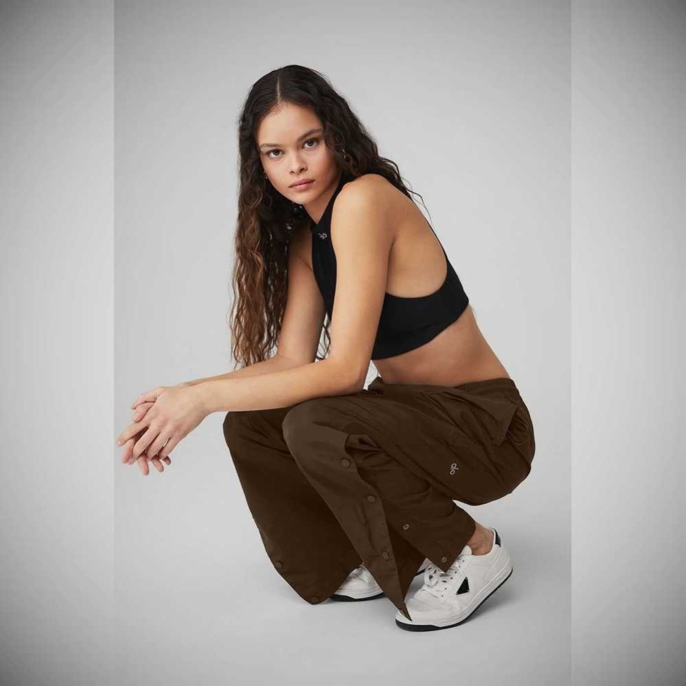 Alo Yoga Legend Snap Hose Damen Kaffee | ZEUHPR168