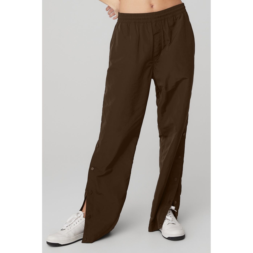 Alo Yoga Legend Snap Hose Damen Kaffee | ZEUHPR168