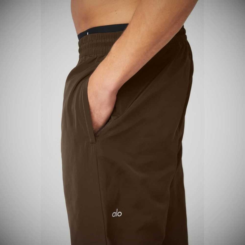 Alo Yoga Legend Snap Hose Herren Kaffee | QODGKZ065