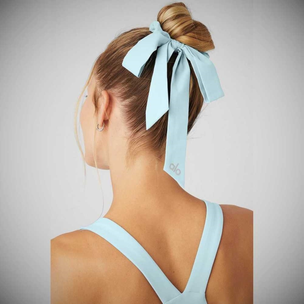 Alo Yoga Love Knots Tie Haargummi Damen Blau | HOEGDF458