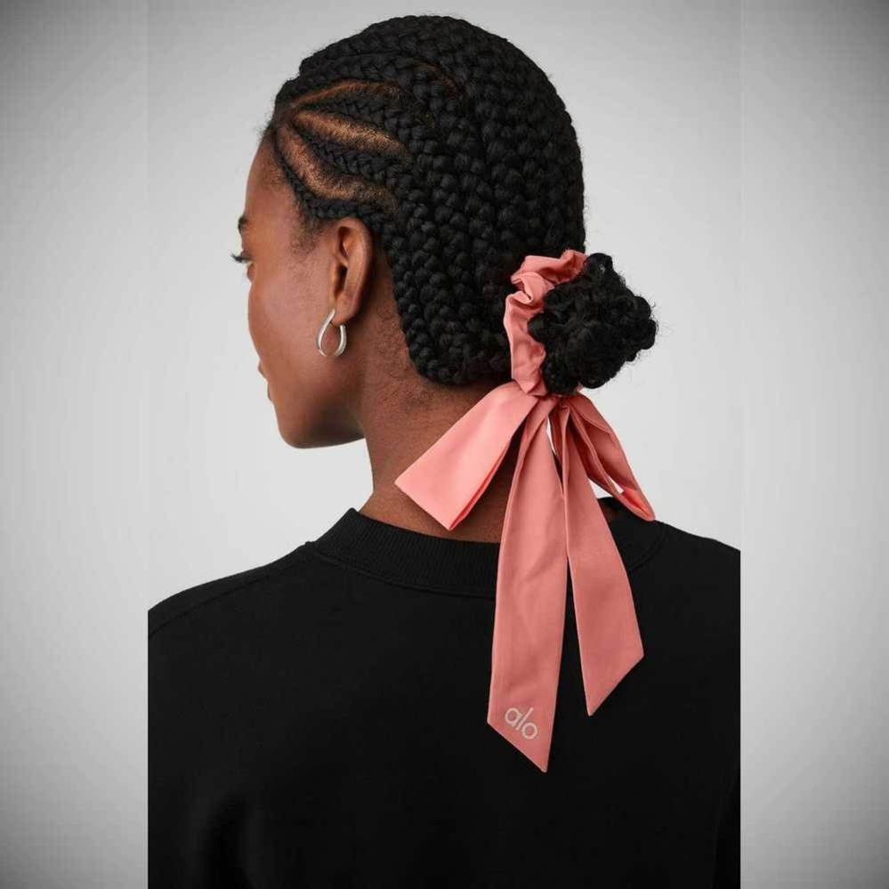 Alo Yoga Love Knots Tie Haargummi Damen Rosa | ZQIAKM057