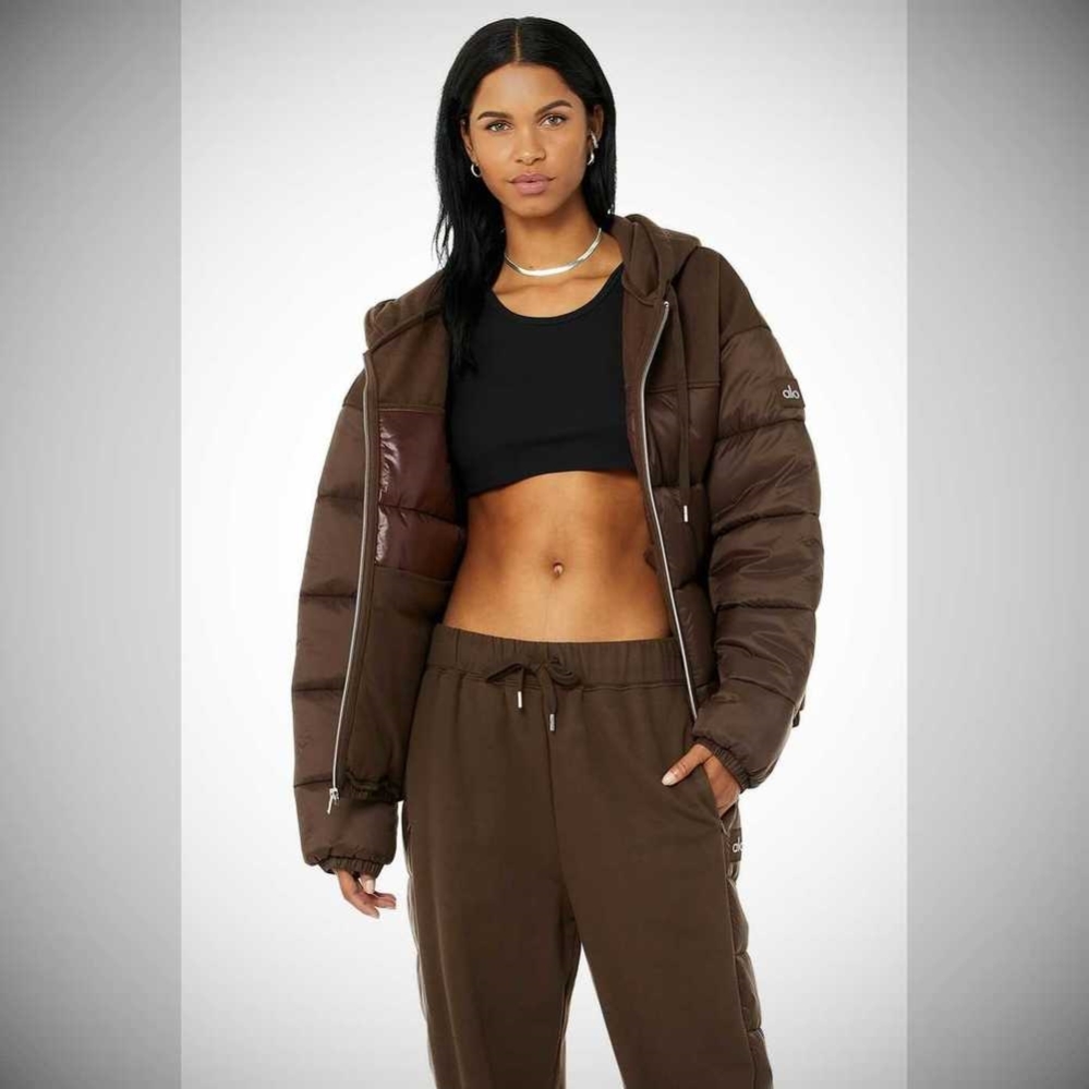 Alo Yoga Mash Up Jacke Damen Kaffee | DKIAQL710