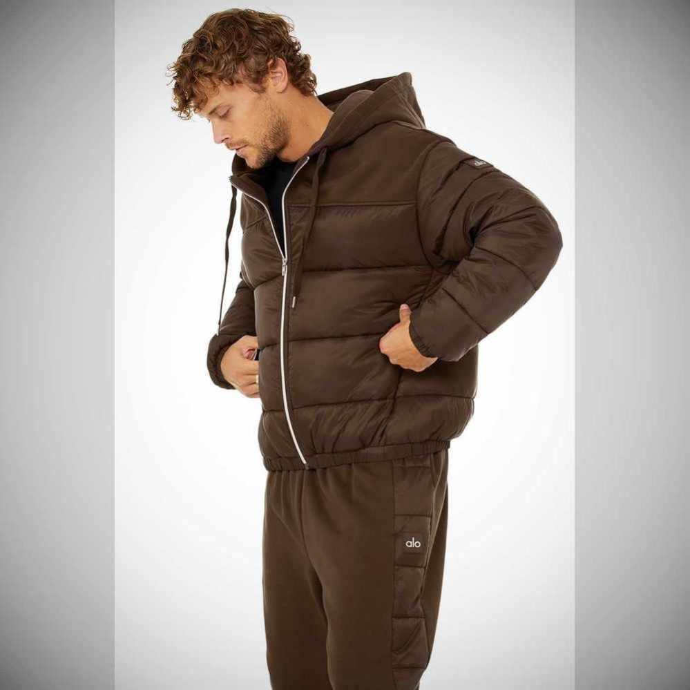 Alo Yoga Mash Up Jacke Herren Kaffee | ITMCEX596