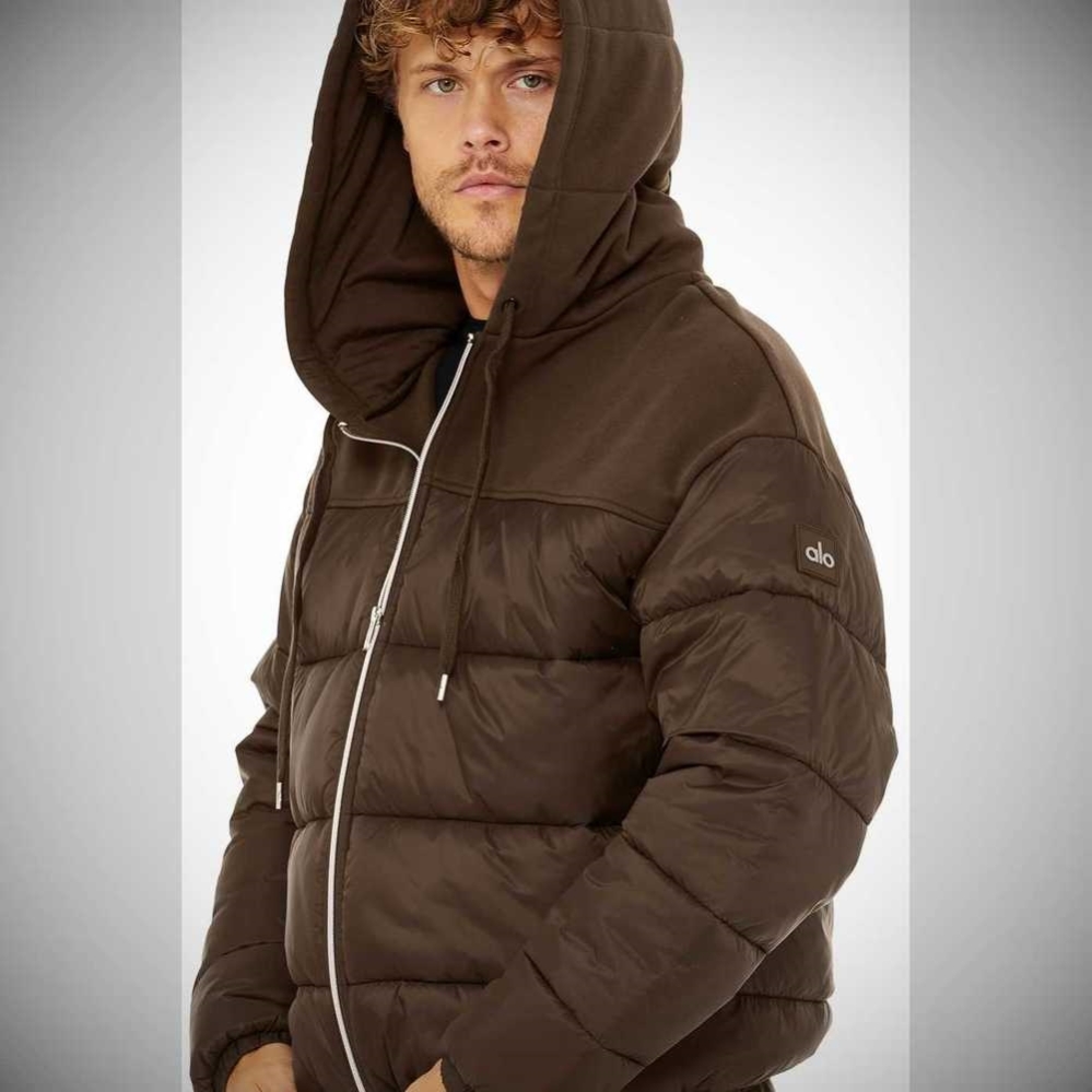 Alo Yoga Mash Up Jacke Herren Kaffee | ITMCEX596