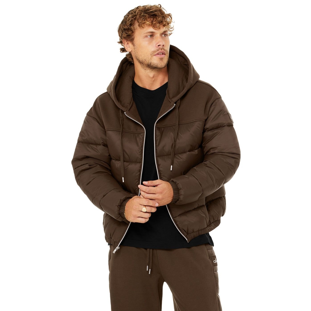 Alo Yoga Mash Up Jacke Herren Kaffee | ITMCEX596