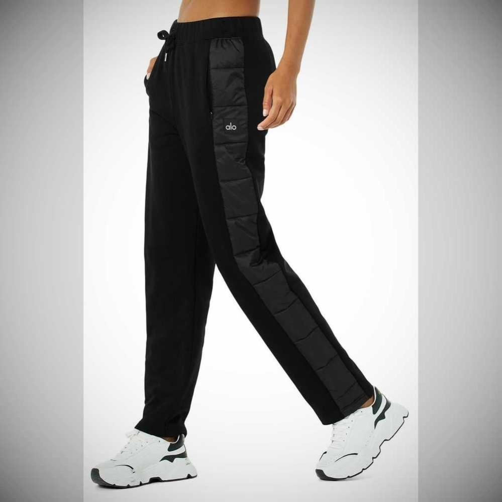 Alo Yoga Mash Up Sweathose Damen Schwarz | MTLOUG021