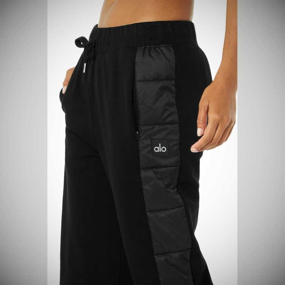 Alo Yoga Mash Up Sweathose Damen Schwarz | MTLOUG021