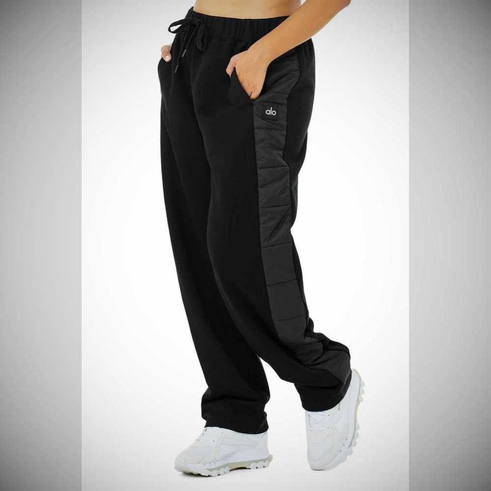 Alo Yoga Mash Up Sweathose Damen Schwarz | MTLOUG021