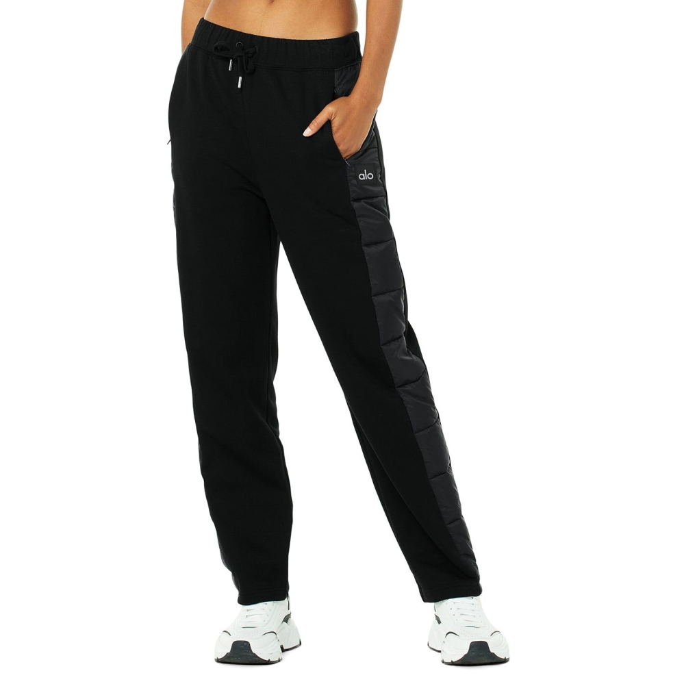 Alo Yoga Mash Up Sweathose Damen Schwarz | MTLOUG021