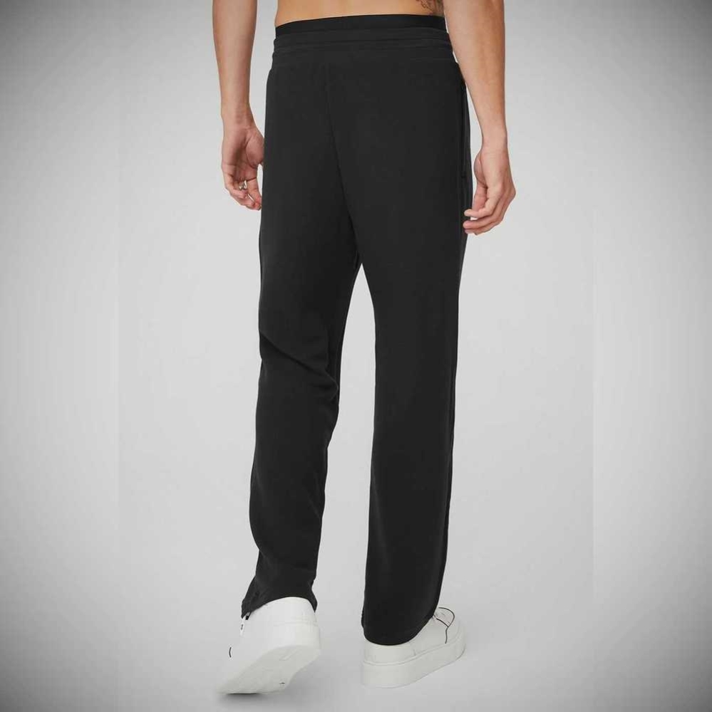 Alo Yoga Micro Waffle Fast Break Sweathose Herren Schwarz | QAIJLW350