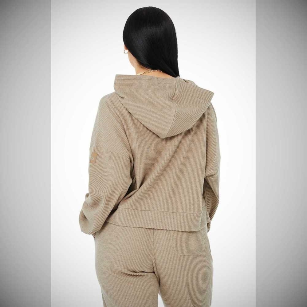 Alo Yoga Muse Hoodie Damen Braun | BSIADJ160