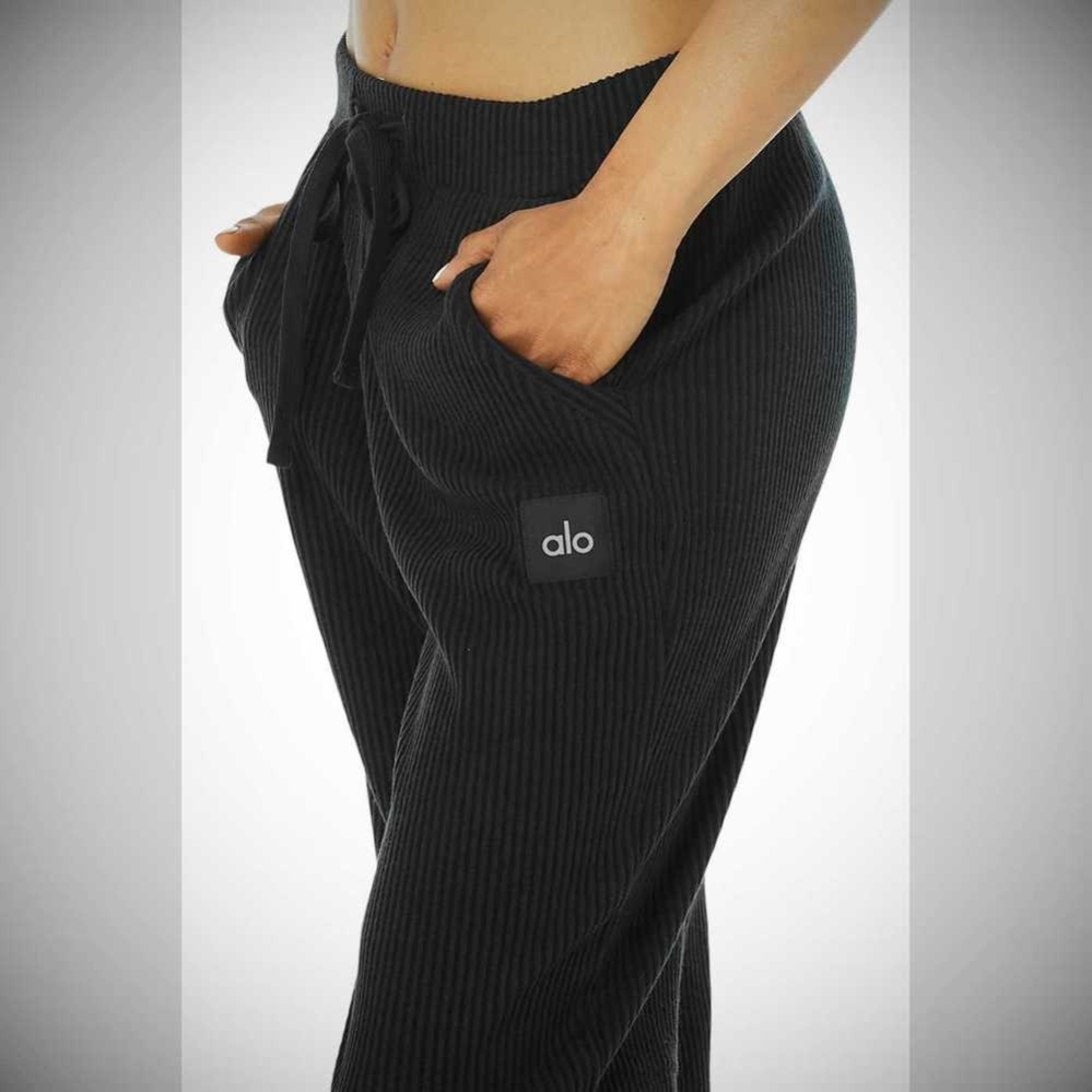 Alo Yoga Muse Sweathose Damen Schwarz | PLJOXD051