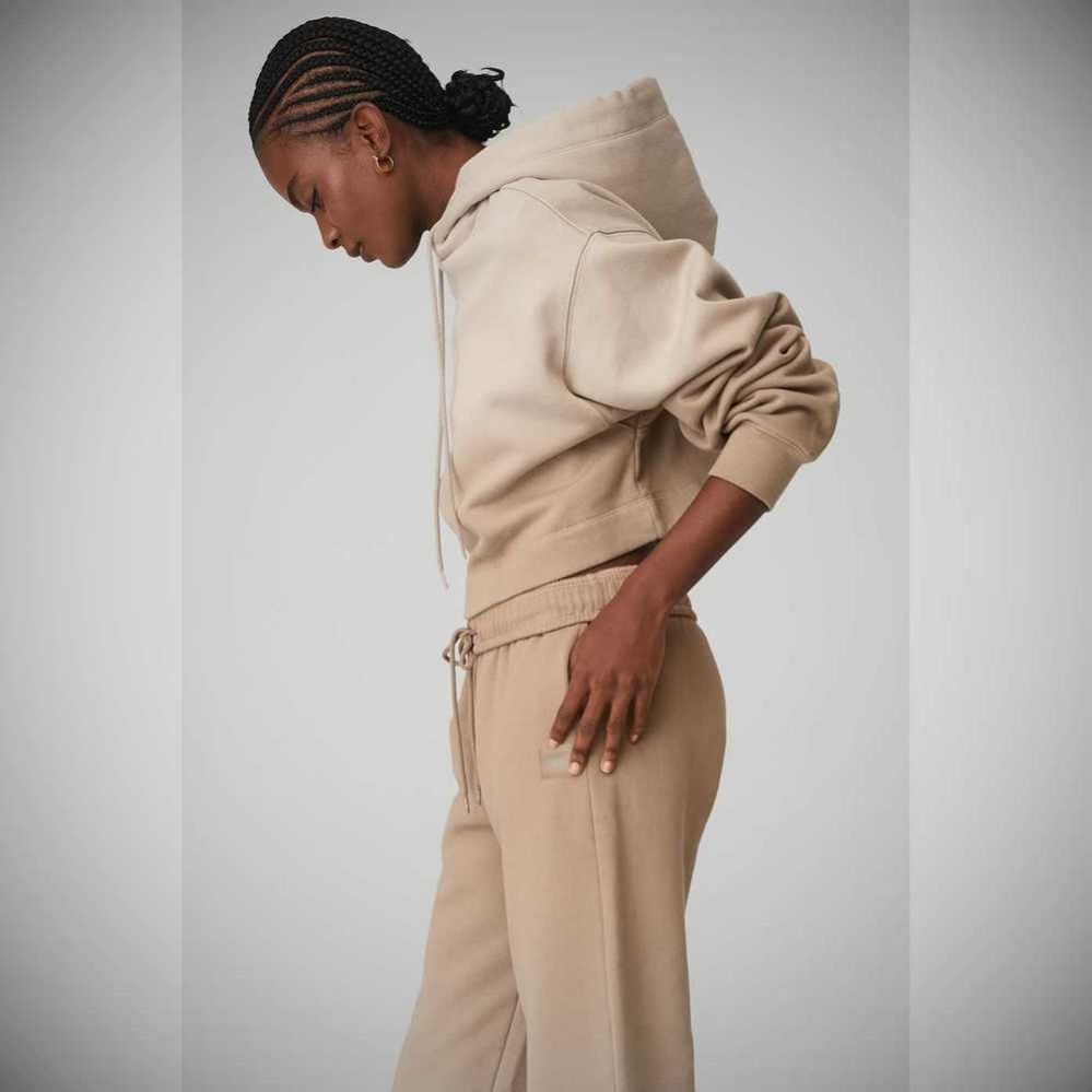 Alo Yoga Ombre Bae Hoodie Damen Sandstorm | JSBYRC540