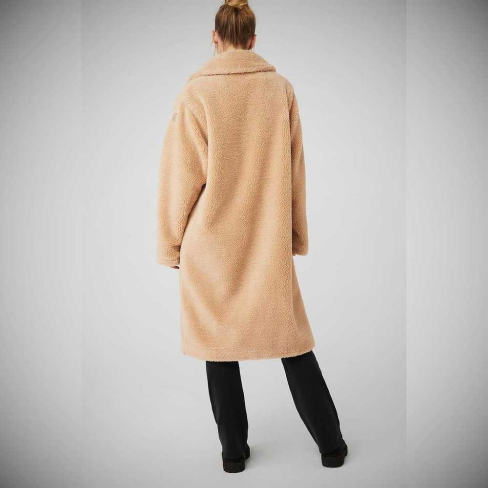 Alo Yoga Oversized Sherpa Trench Jacke Damen Camel | QLZREB658