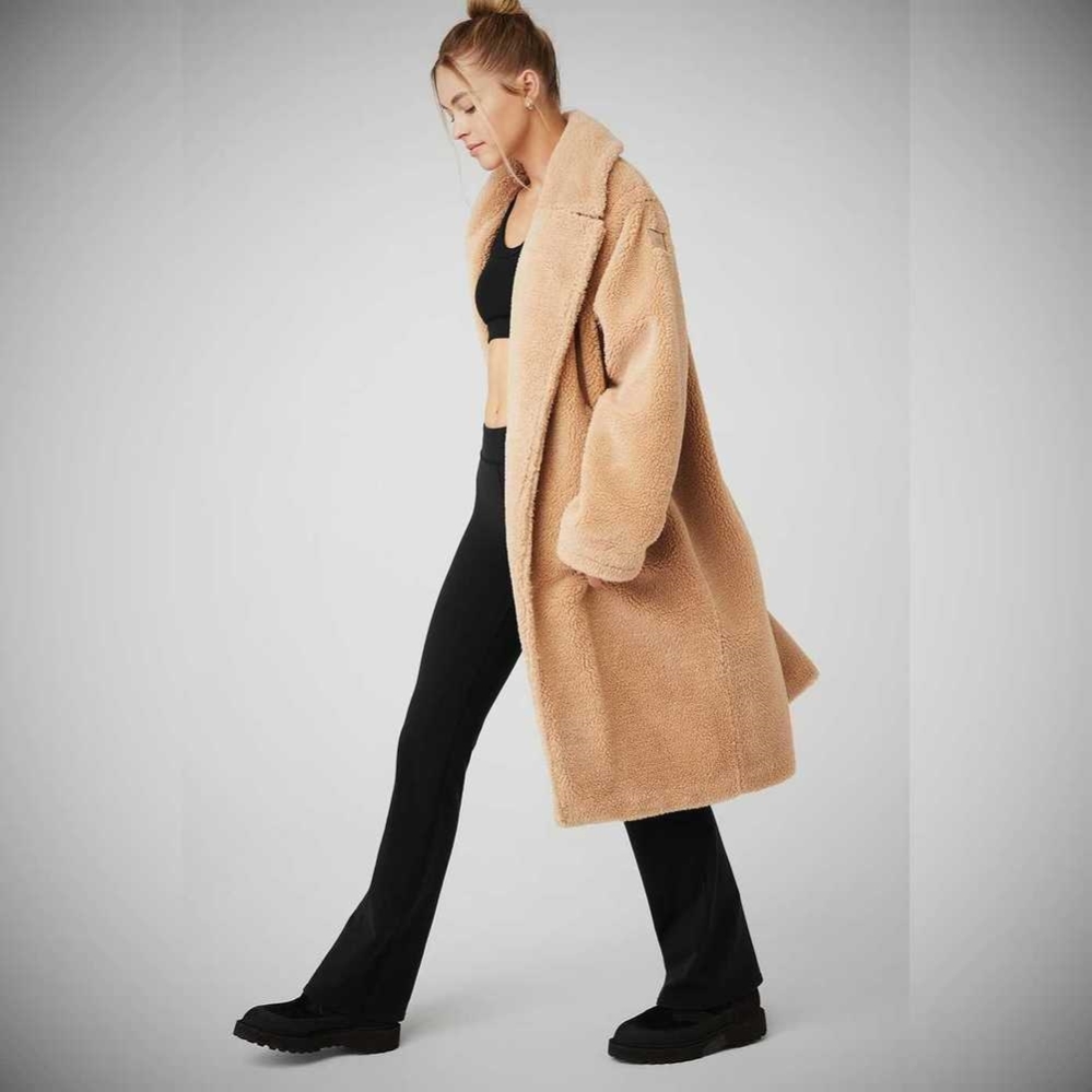 Alo Yoga Oversized Sherpa Trench Jacke Damen Camel | QLZREB658