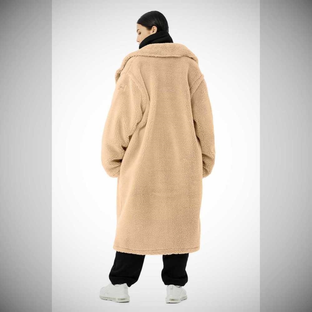 Alo Yoga Oversized Sherpa Trench Jacke Damen Camel | QLZREB658