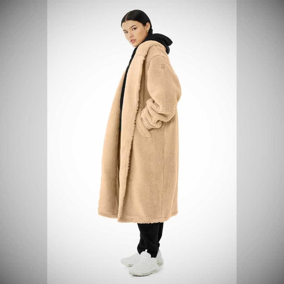 Alo Yoga Oversized Sherpa Trench Jacke Damen Camel | QLZREB658