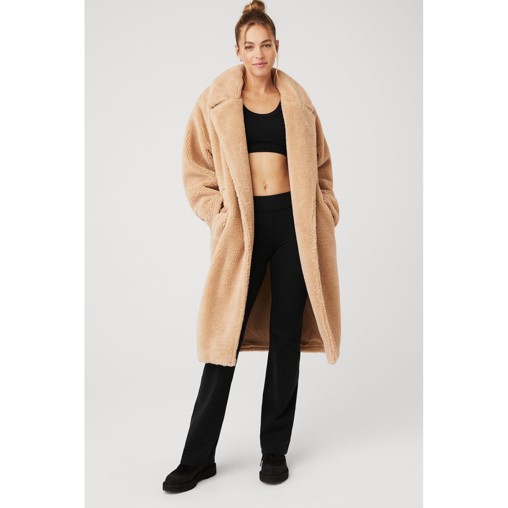 Alo Yoga Oversized Sherpa Trench Jacke Damen Camel | QLZREB658