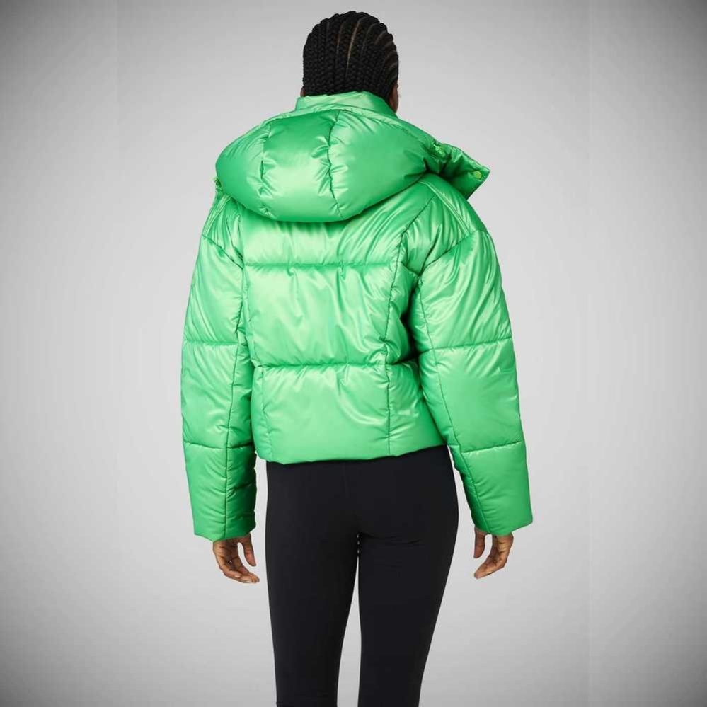 Alo Yoga Pearlized Pristine Puffer Jacke Damen Grün Schwarz | DEKLNB789