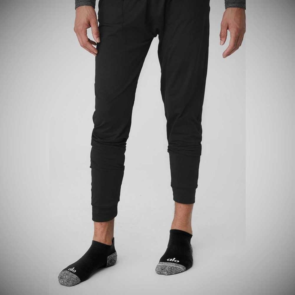 Alo Yoga Performance Tab Socken Herren Schwarz Grau | TGAPVL178