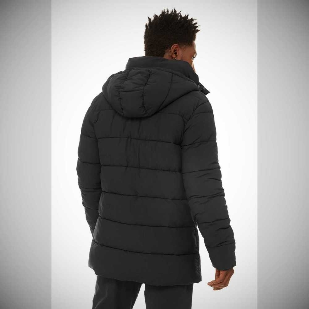 Alo Yoga Polar Puffer Jacke Herren Schwarz | GXUEPV509