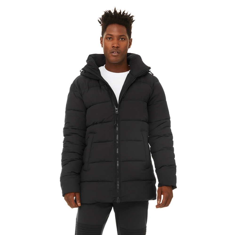 Alo Yoga Polar Puffer Jacke Herren Schwarz | GXUEPV509