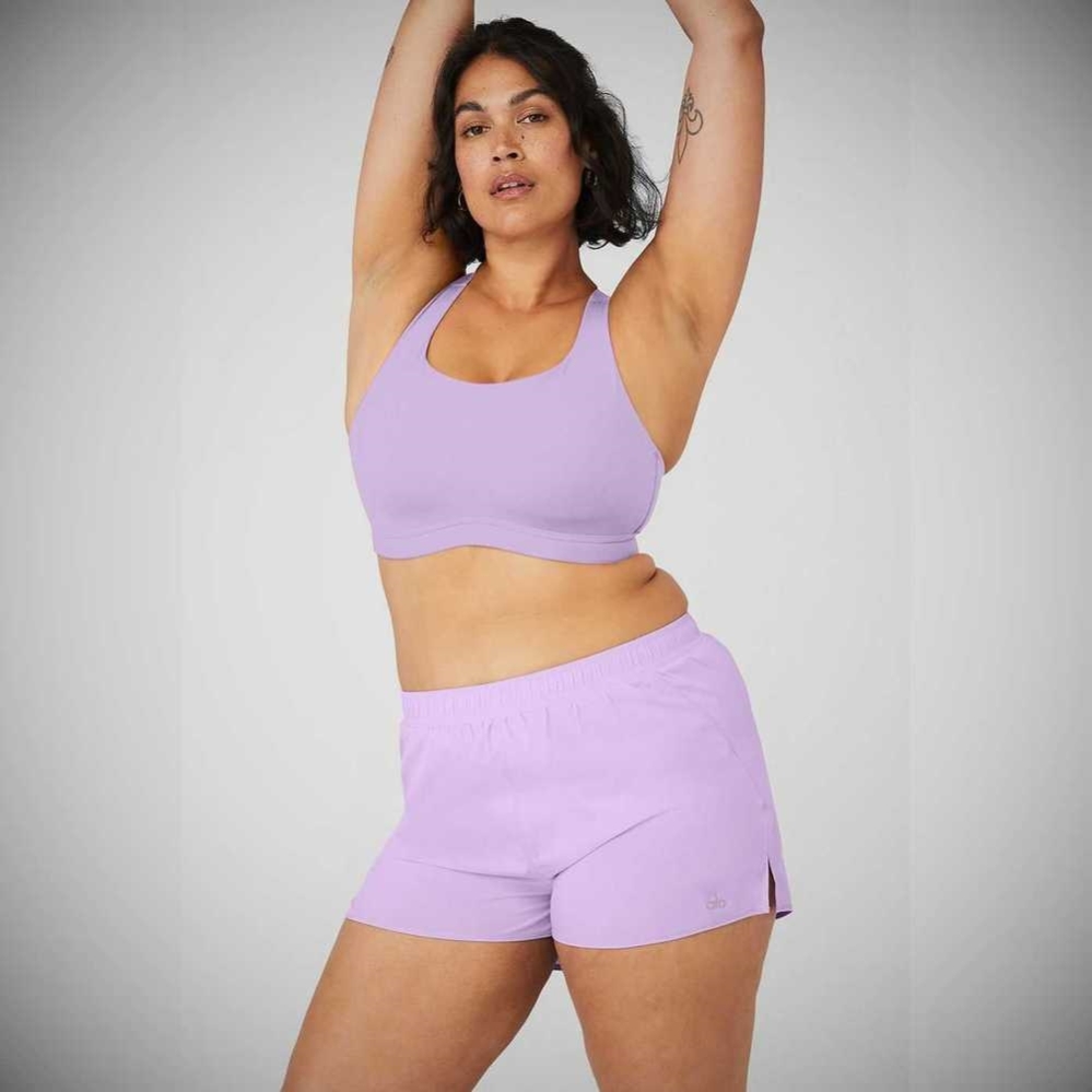 Alo Yoga Power Play High Impact BHs Damen Lila | JNIKGP751