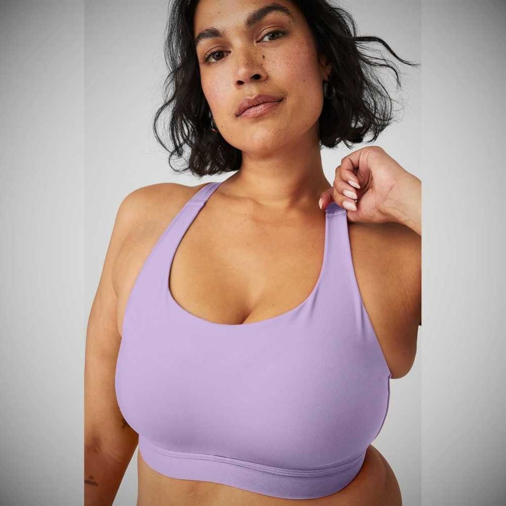 Alo Yoga Power Play High Impact BHs Damen Lila | JNIKGP751