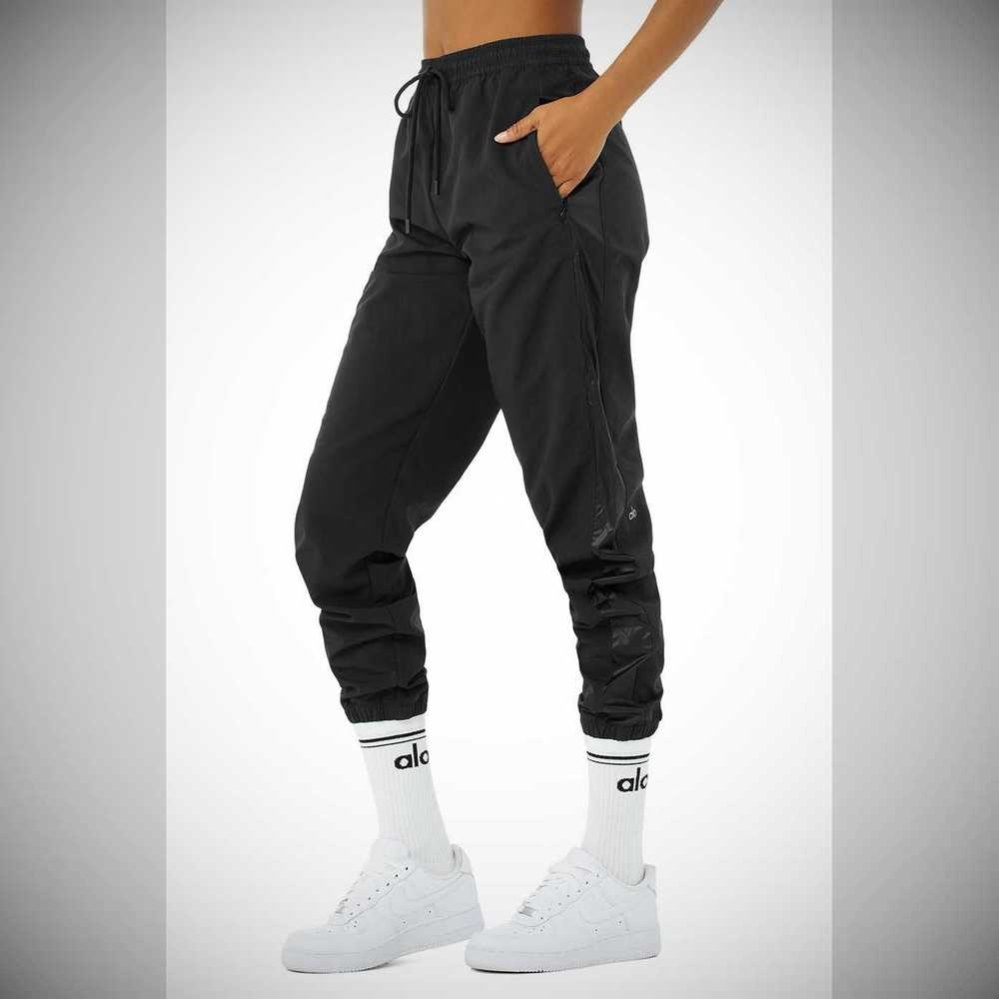 Alo Yoga Remix Hose Damen Schwarz | BRHUNE140