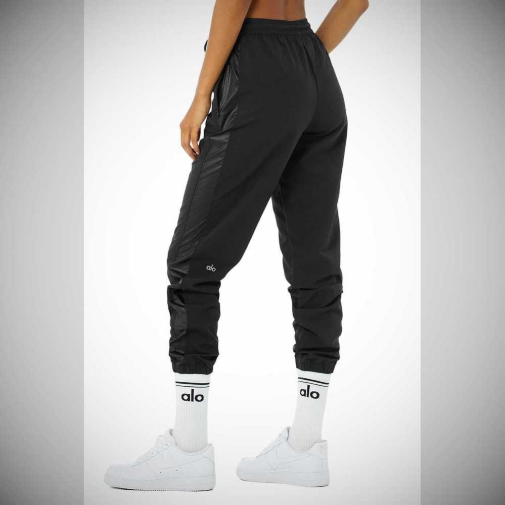 Alo Yoga Remix Hose Damen Schwarz | BRHUNE140