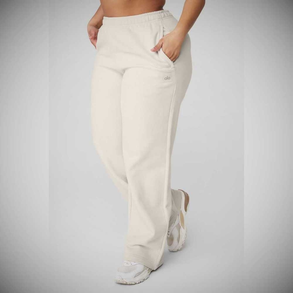 Alo Yoga Renown Heavy Weight Sweathose Damen Beige | MUEGDZ071