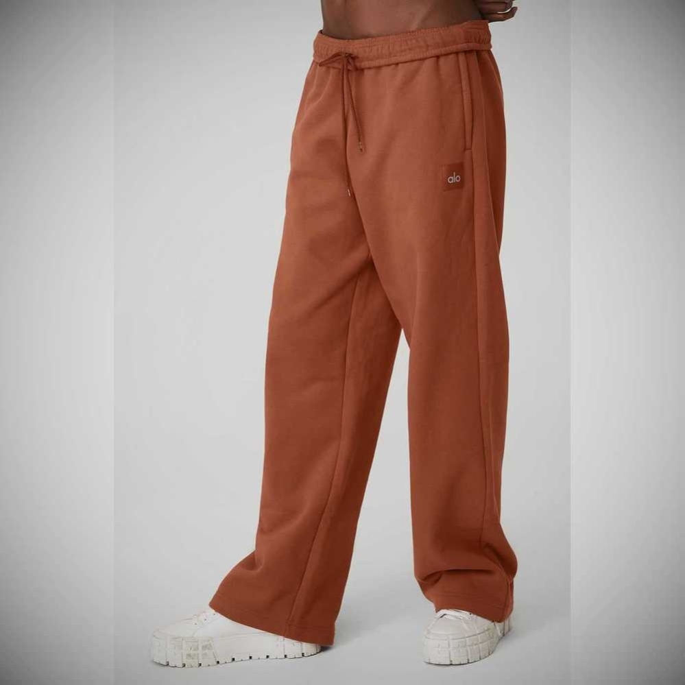 Alo Yoga Renown Heavy Weight Sweathose Damen Rust | VABLWC684