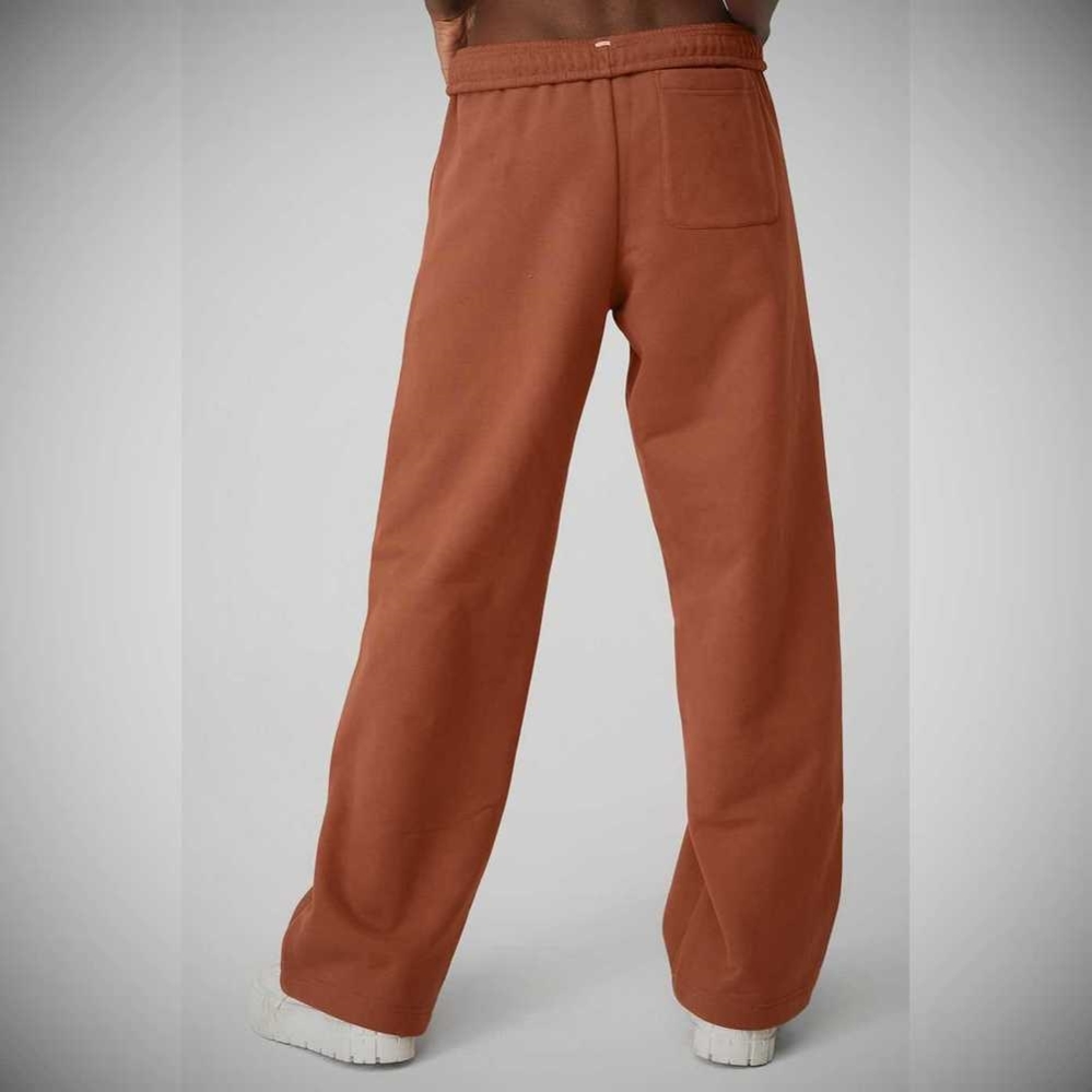 Alo Yoga Renown Heavy Weight Sweathose Damen Rust | VABLWC684